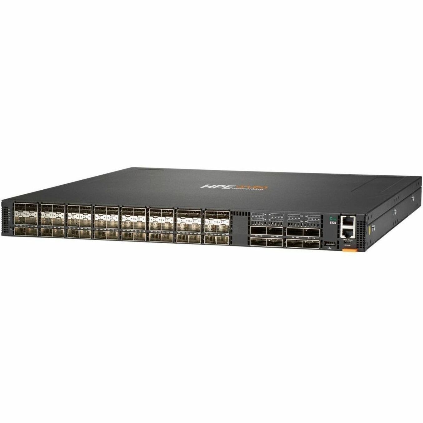 Aruba CX 8325-48Y8C 48p 25G SFP/+/28 8p 100G QSFP+/28 BF 6 Fans 2 PSU Bundle - Manageable - Gigabit Ethernet, 10 Gigabit Ethernet, 25 Gigabit Ethernet, 40 Gigabit Ethernet, 100 Gigabit Ethernet - 1000Base-X, 10GBase-X, 25GBase-X, 40GBase-X, 100GBase-X - 3 Layer Supported - 586 W Power Consumption - Optical Fiber - 1U - Compact, Rack-mountable - 5 Year Limited Warranty
