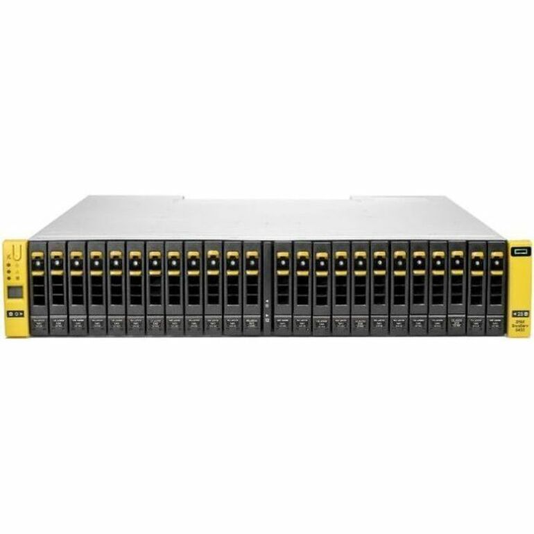 HPE 3PAR StoreServ 8000 Storage - Refurbished - 2 Nodes - 2 Hexa-core (6 Core) 2.20 GHz - 24 x HDD Supported - 2 x Serial Attached SCSI (SAS) Controller - RAID Supported - 0, 1, 5, 6 RAID Levels - 24 x Total Bays - 24 x 2.5" Bay - Gigabit Ethernet - Network (RJ-45) - FCP - 2U - Rack-mountable