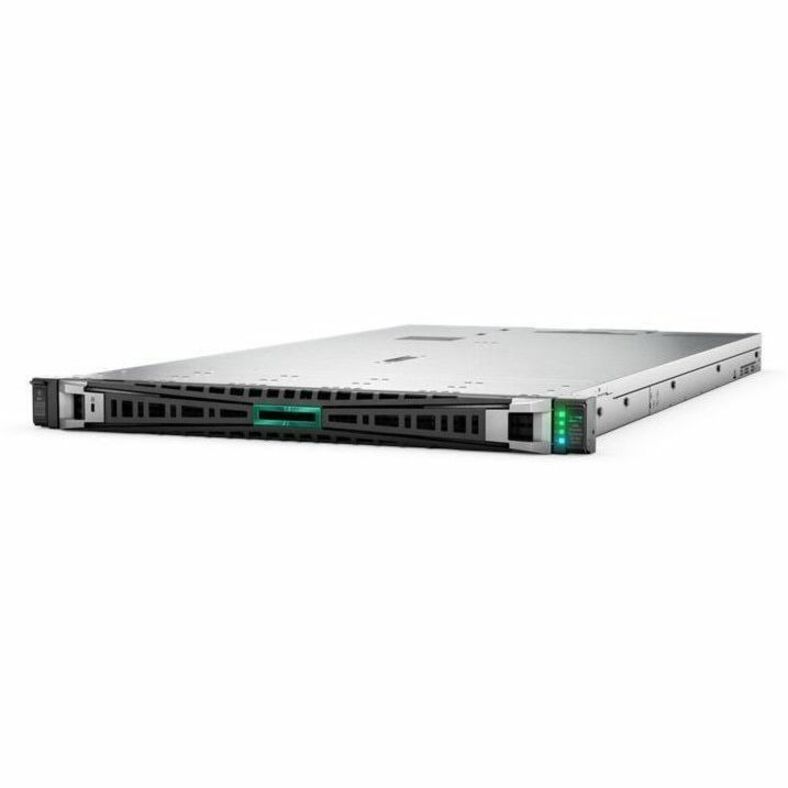 HPE ProLiant DL360 Gen12 1U Rack Server - 1 x Intel Xeon 6 6505P 2.20 GHz - 64 GB RAM - 1.88 TB SSD - (2 x 960GB) SSD Configuration - Serial ATA/600, 12Gb/s SAS, NVMe Controller - Intel Chip - 2 Processor Support - 8 TB RAM Support - DDR5 SDRAM - 0, 1, 5, 6, 10, 50, 60 RAID Levels Up to 16 MB Graphic Card - Gigabit Ethernet - 8 x Total Bay(s) - 8 x SFF Bay(s) - Hot Swappable Bays - 2 x 800 W - Redundant Power Supply