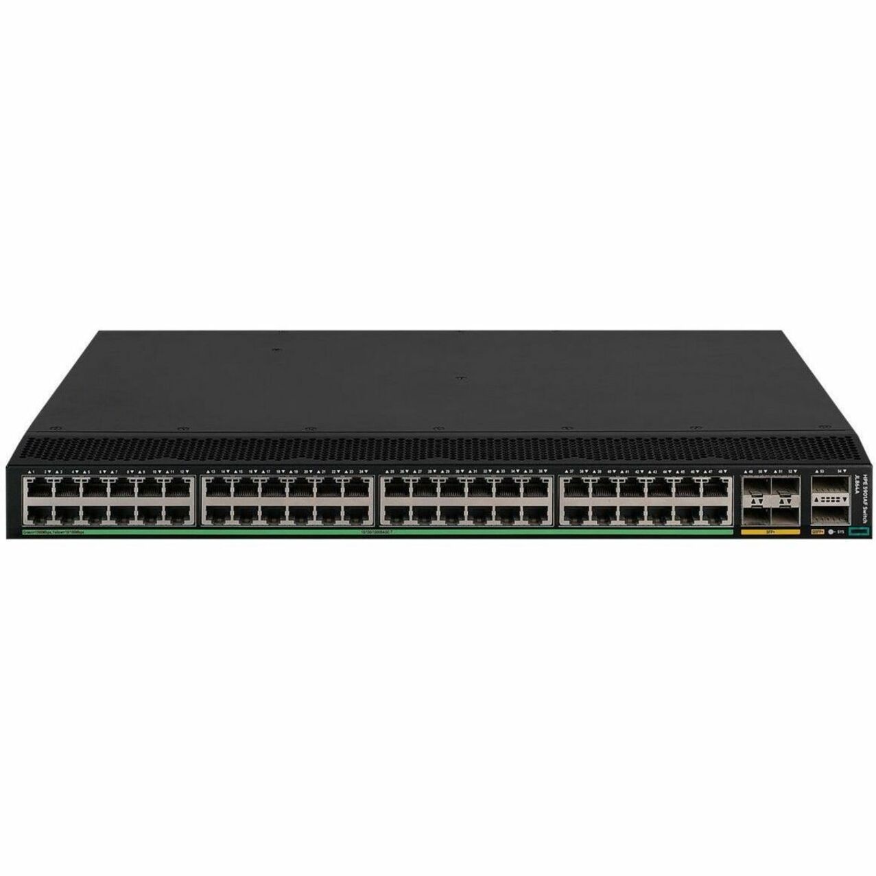 HPE Comware Switch 48p 10/100/1000BASE-T 4p SFP+ 10G 2p QSFP+ 40G TAA 5901AF - 48 Ports - Manageable - Gigabit Ethernet, 10 Gigabit Ethernet, 40 Gigabit Ethernet - 10/100/1000Base-T, 1000Base-X, 10GBase-X, 40GBase-X - 3 Layer Supported - 96 W Power Consumption - Twisted Pair, Optical Fiber - Rack-mountable - TAA Compliant