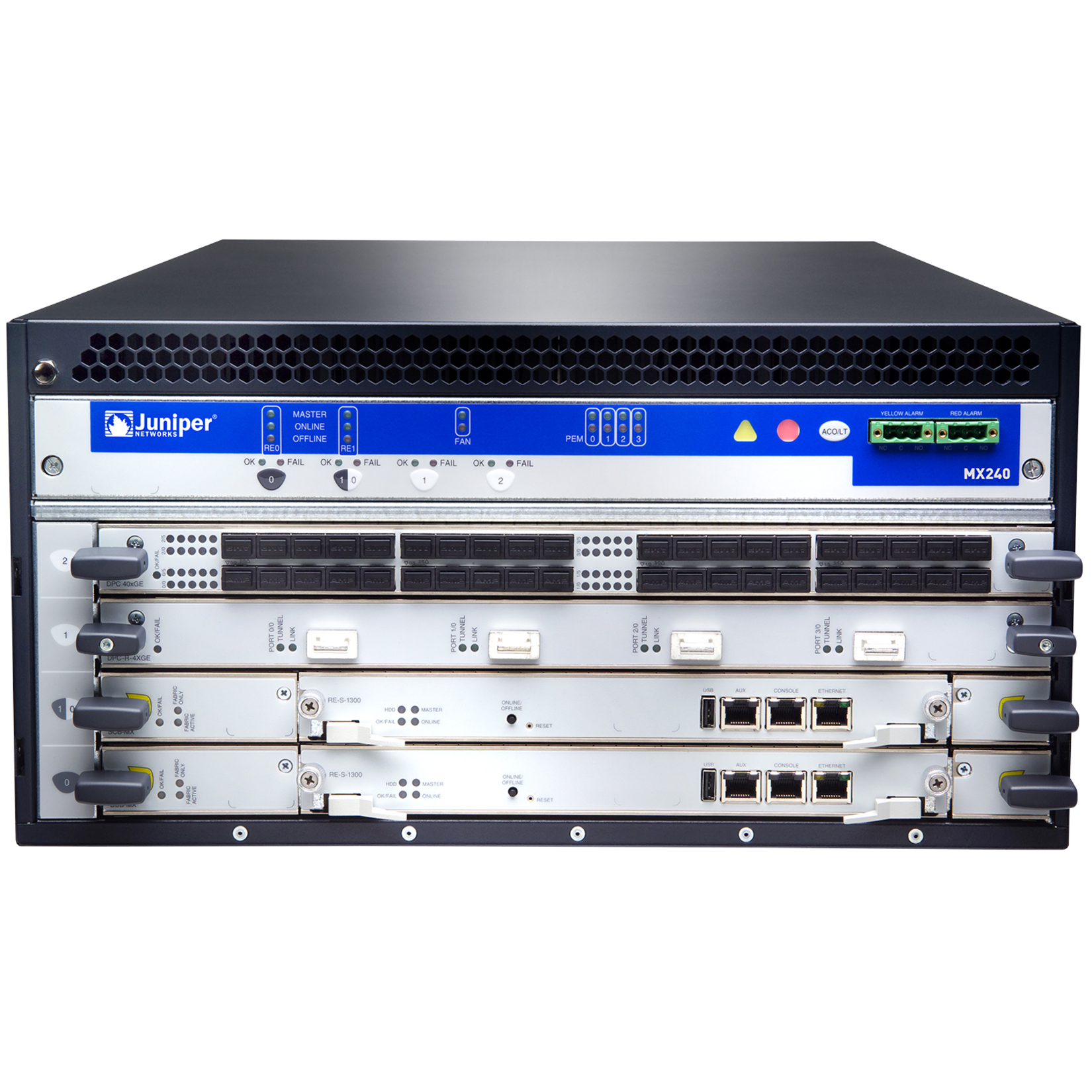 Juniper MX240 Router Chassis - 3 - Rack-mountable