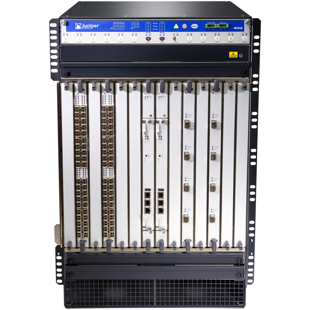 Juniper MX960 Router Chassis - 16 - 16U - Rack-mountable - 1 Year