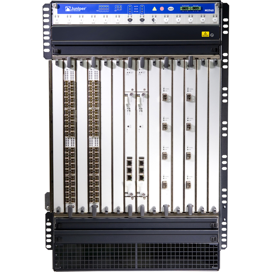 Juniper MX960 Router Chassis - 14 - 16U - Rack-mountable - 1 Year