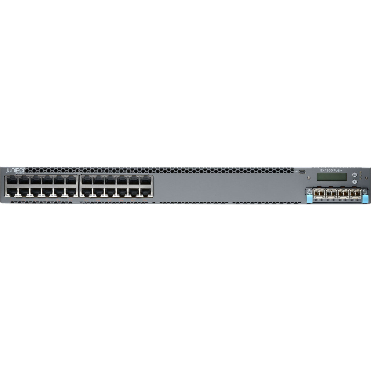Juniper EX4300-24P Layer 3 Switch - 24 Ports - Manageable - 10/100/1000Base-T - 3 Layer Supported - 1U - Rack-mountable, Desktop - Lifetime Limited Warranty