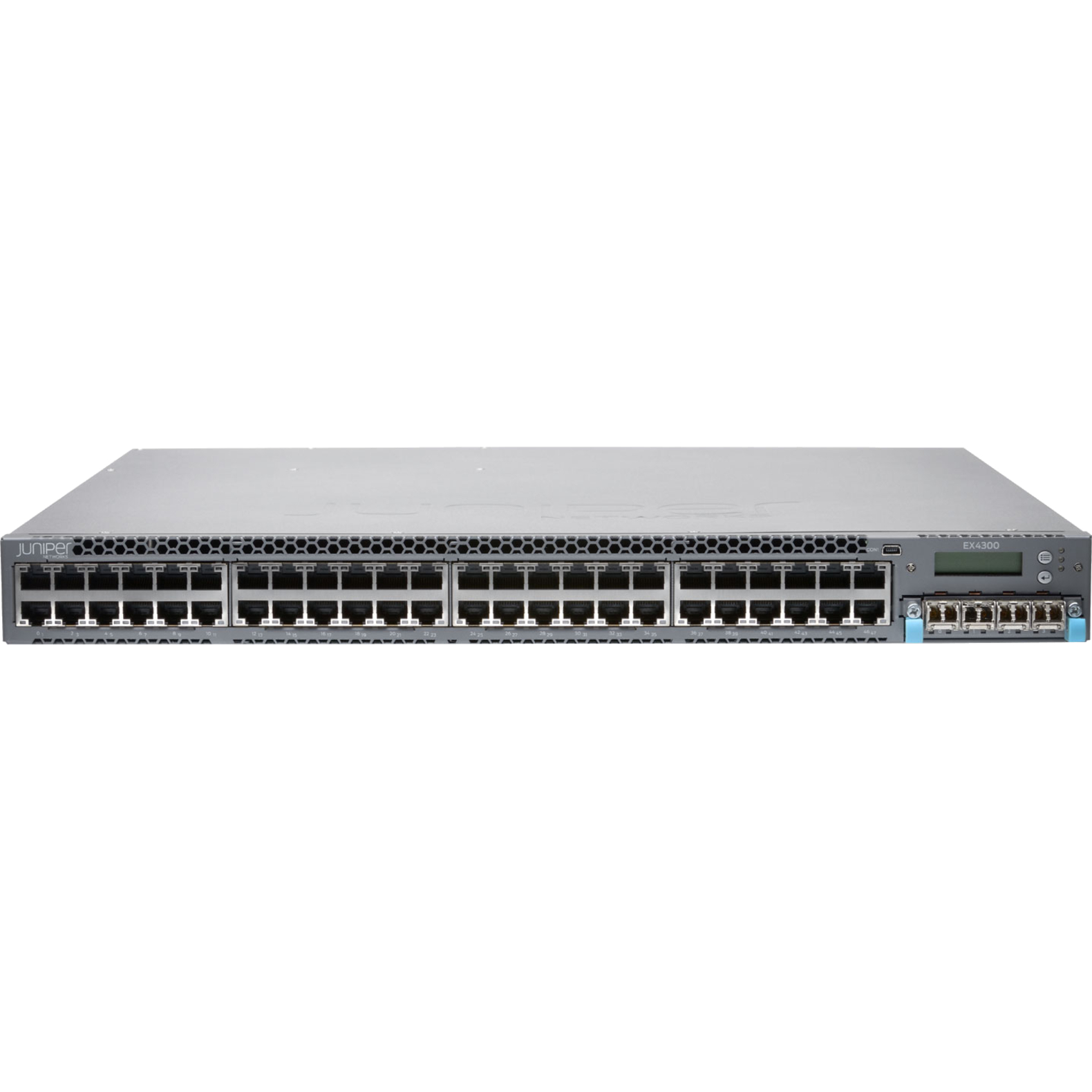 Juniper EX4300-48P Ethernet Switch - 48 Ports - Manageable - 10/100/1000Base-T - 3 Layer Supported - 1U - Rack-mountable, Desktop - Lifetime Limited Warranty