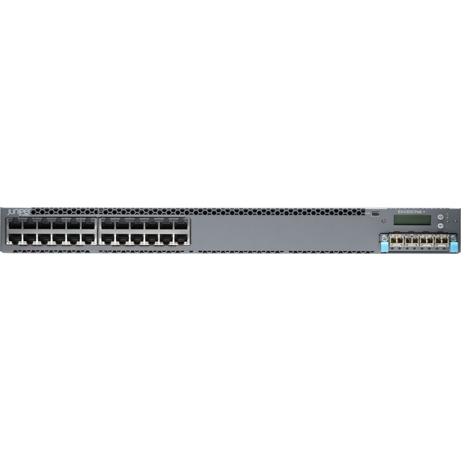 Juniper EX4300-24P Layer 3 Switch - 24 Ports - Manageable - 10/100/1000Base-T - 3 Layer Supported - 1U - Rack-mountable, Desk