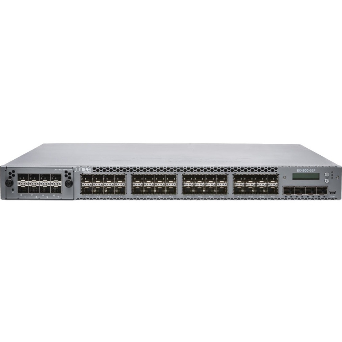 Juniper EX4300-32F-DC Layer 3 Switch - Manageable - 1000Base-X, 10GBase-X, 40GBase-X - 3 Layer Supported - 32 SFP Slots - 1U - Desktop, Rack-mountable - Lifetime Limited Warranty