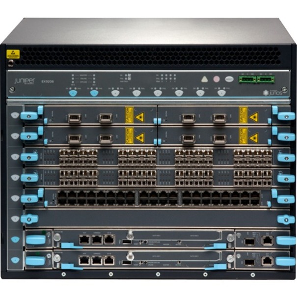 Juniper EX9208 Switch Chassis - Manageable - 3 Layer Supported - 8U - Rack-mountable - 1 Year Limited Warranty