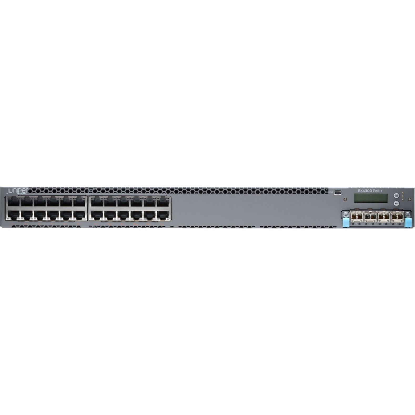 Juniper EX4300-24P-S Layer 3 Switch - 24 Ports - Manageable - 10/100/1000Base-T - 3 Layer Supported - 1U - Rack-mountable, Desktop - 1 Year Limited Warranty