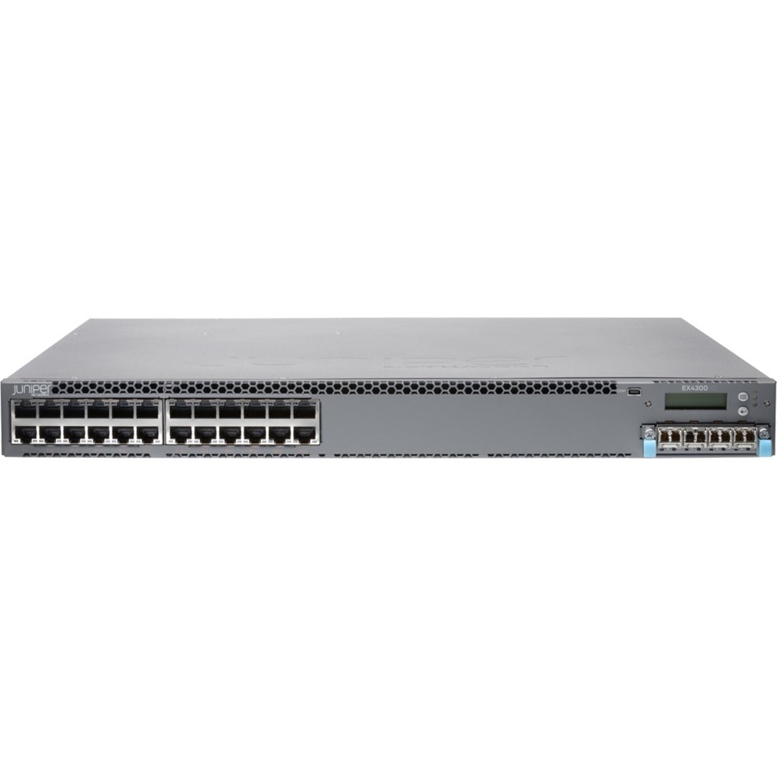 Juniper EX4300-24T-S Layer 3 Switch - 24 Ports - Manageable - 10/100/1000Base-T - 3 Layer Supported - 1U - Rack-mountable, Desktop - 1 Year Limited Warranty