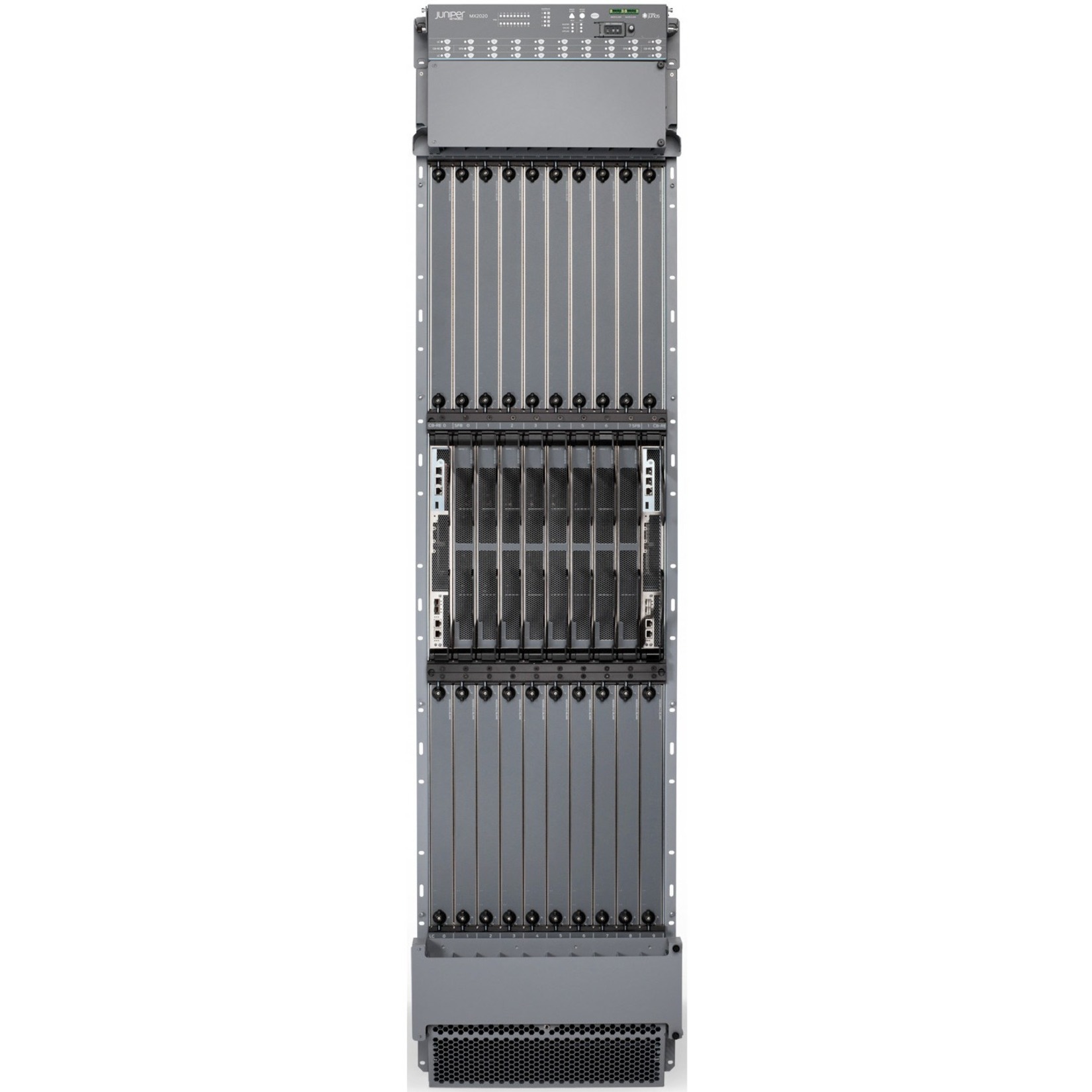 Juniper MX2020 Router Chassis - 20 - Rack-mountable - 1 Year - front view