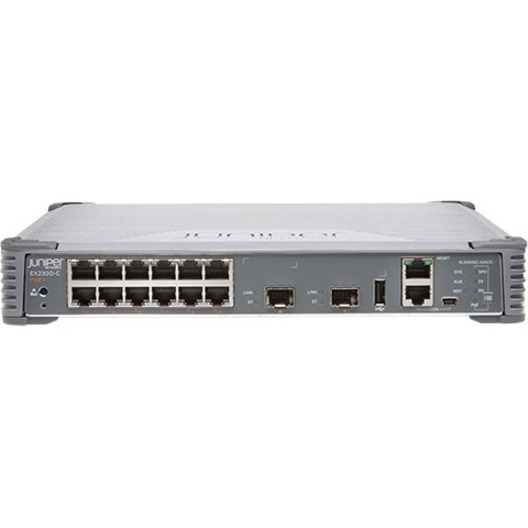 Juniper EX2300-C Compact Ethernet Switch - 12 Ports - Manageable - Gigabit Ethernet, 10 Gigabit Ethernet - 10/100/1000Base-T,