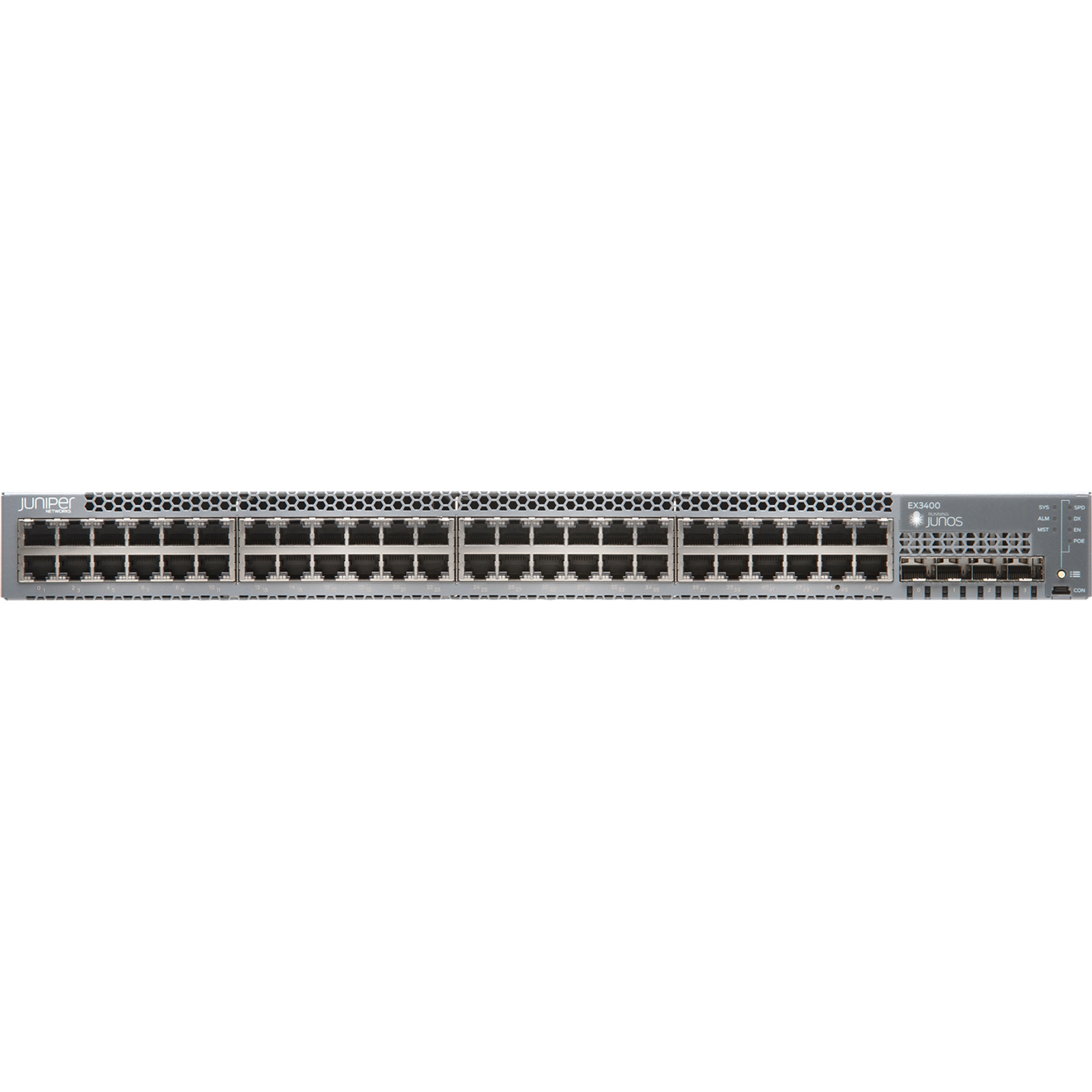 Juniper EX3400-24P Layer 3 Switch - 24 Ports - Manageable - Gigabit Ethernet - 40GBase-X - 3 Layer Supported - Modular - Opti