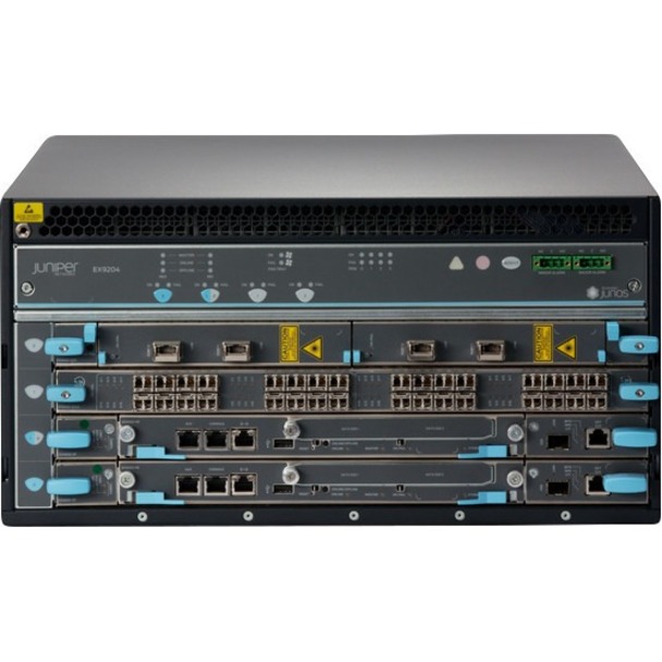 Juniper EX9204 Switch Chassis - Manageable - 3 Layer Supported - 2520 W Power Consumption - 5U - Rack-mountable - view 1