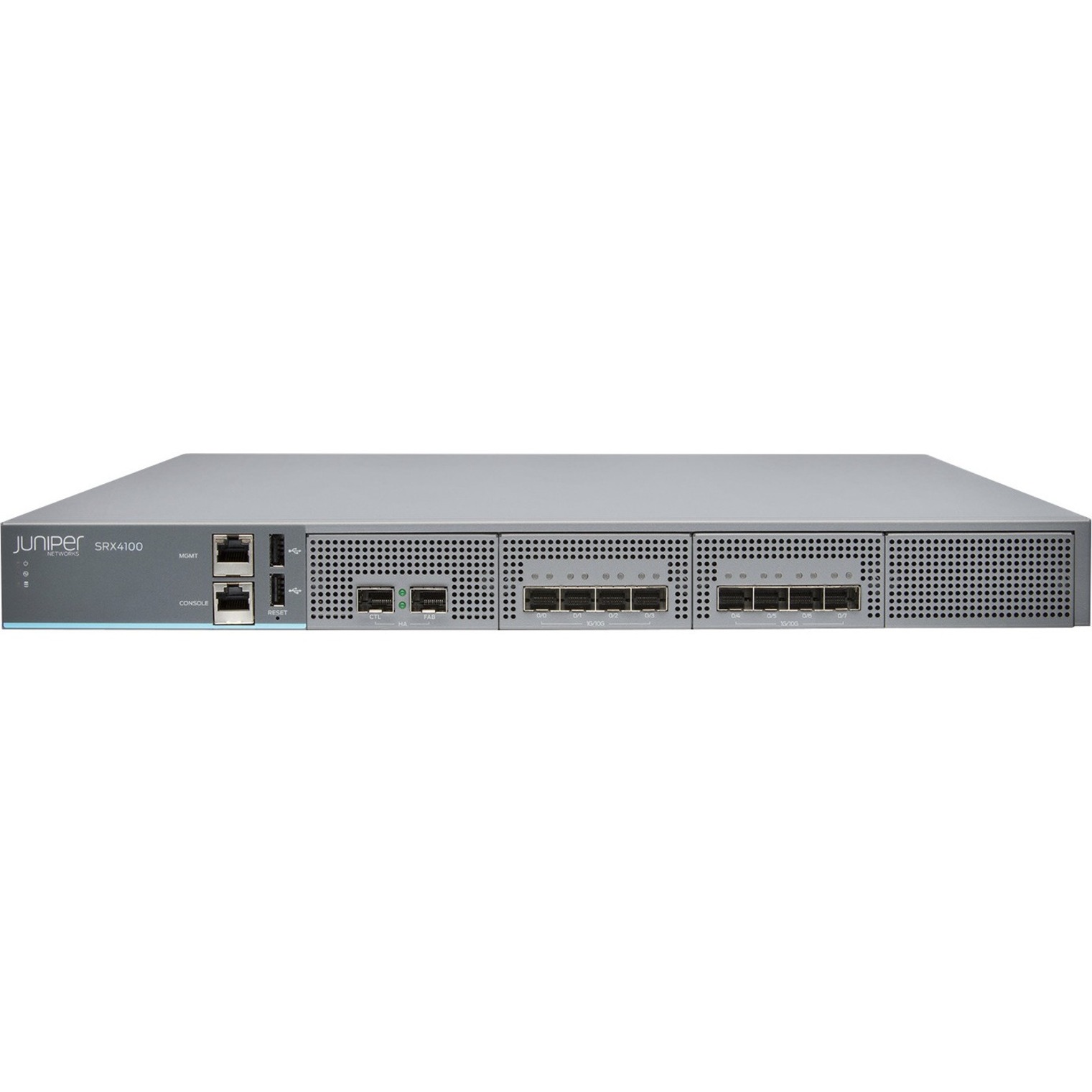 Juniper SRX4100 Router - Management Port - 10 - 10 Gigabit Ethernet - IEEE 802.1p - 1U - Rack-mountable