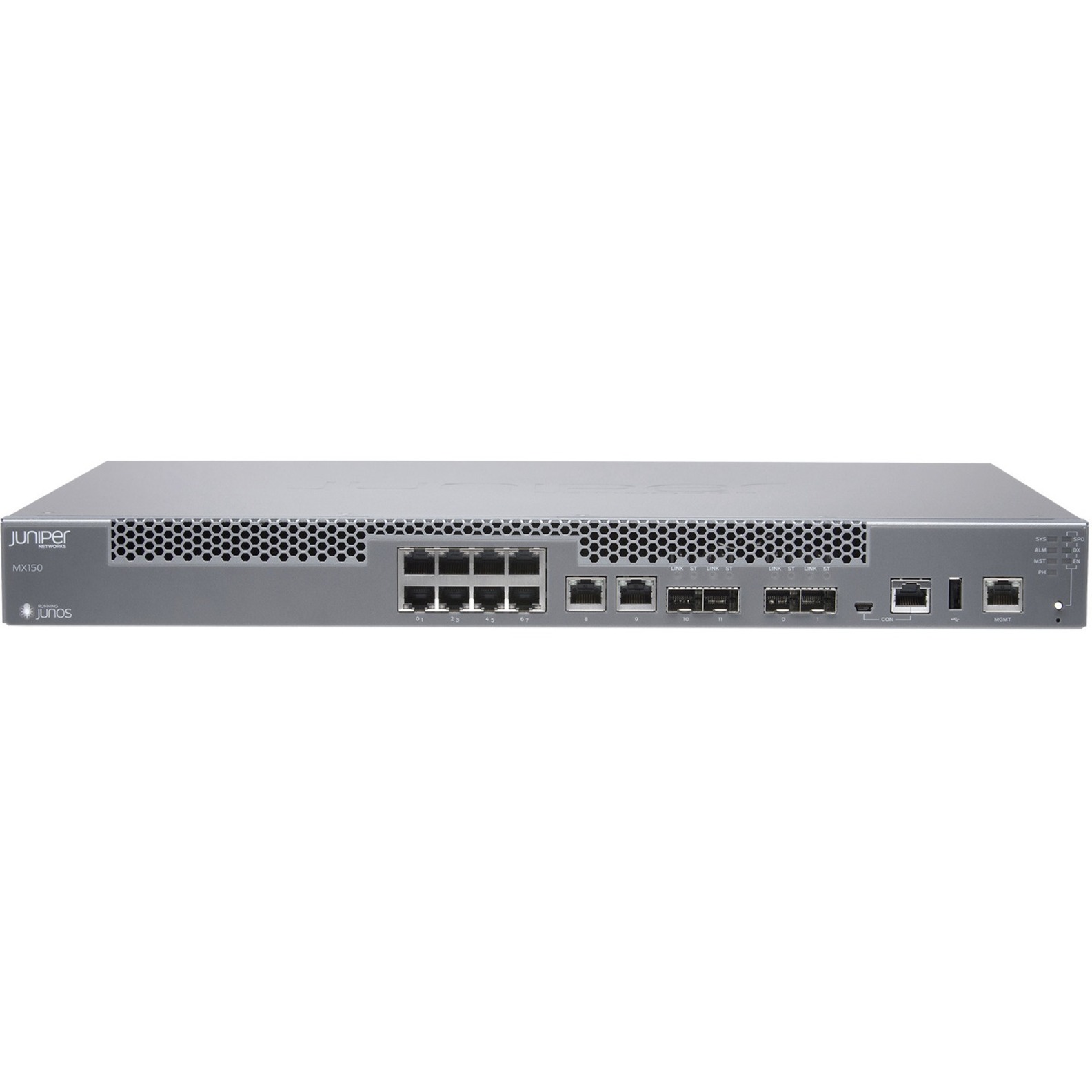 Juniper MX150 Router - 10 Ports - Management Port - 4 - 10 Gigabit Ethernet - 1U - Rack-mountable