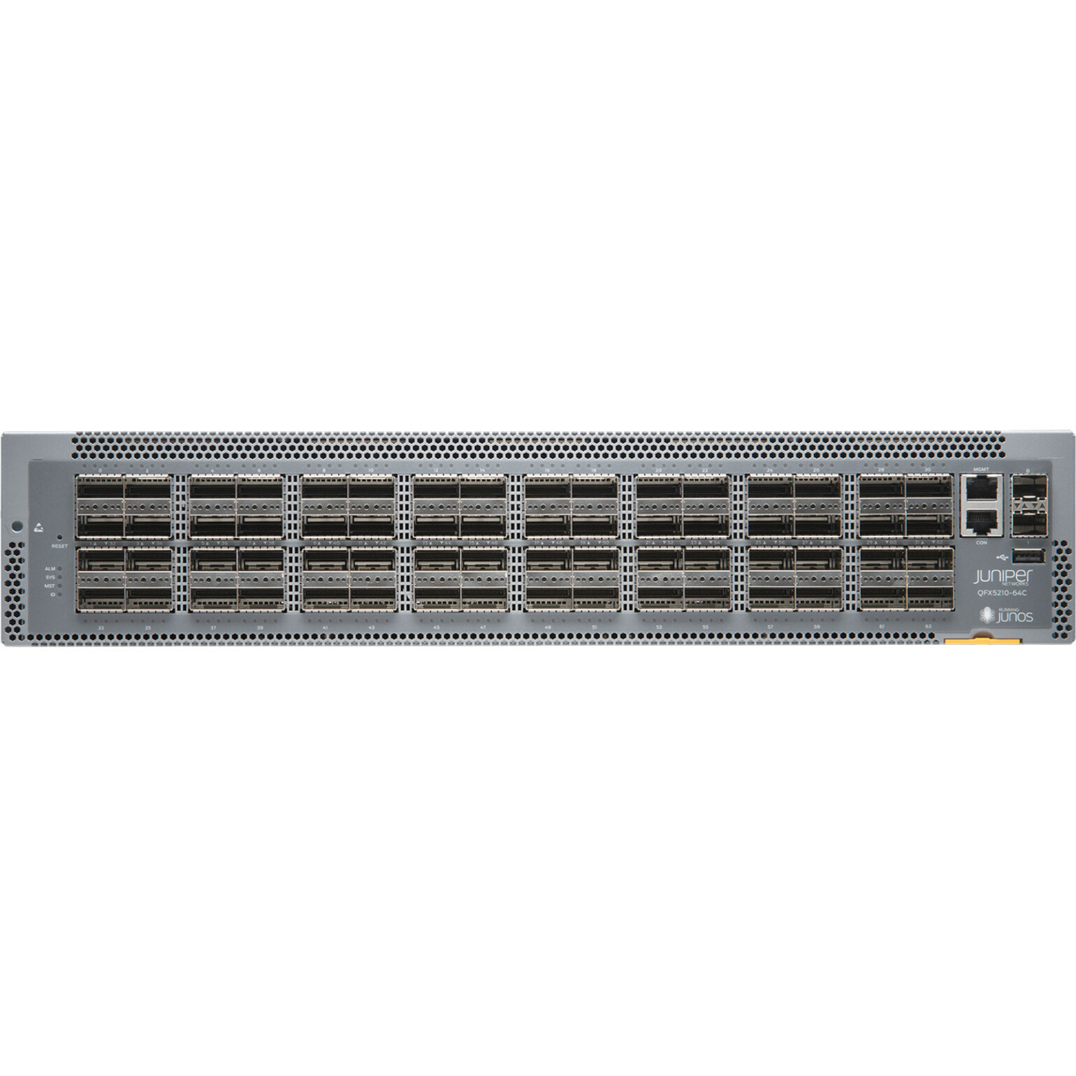 Juniper QFX5210 Switch - Manageable - 3 Layer Supported - Modular - Optical Fiber - 2U - Rack-mountable - 1 Year Limited Warr