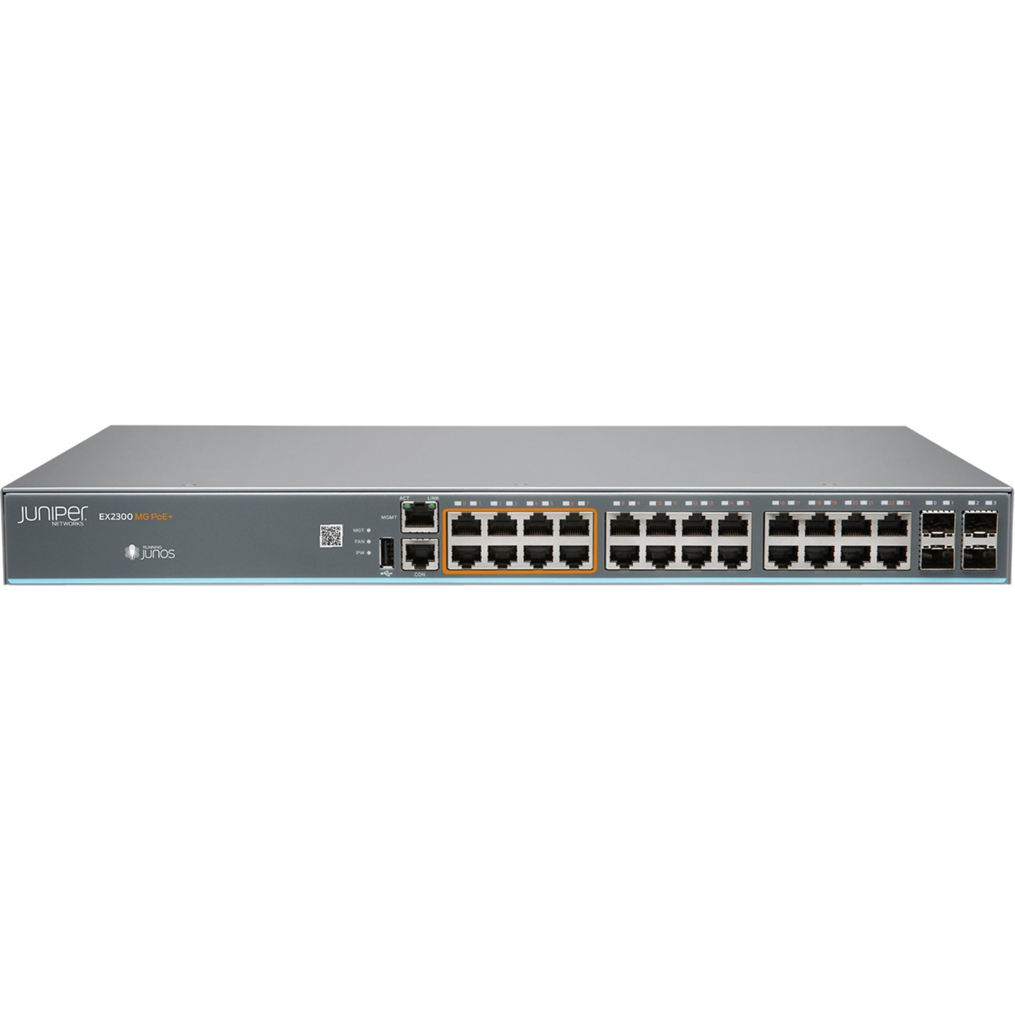 Juniper EX2300 Ethernet Switch - 24 Ports - Manageable - 3 Layer Supported - Modular - Twisted Pair, Optical Fiber - 1U - Rack-mountable, Wall Mountable, Desktop - Lifetime Limited Warranty