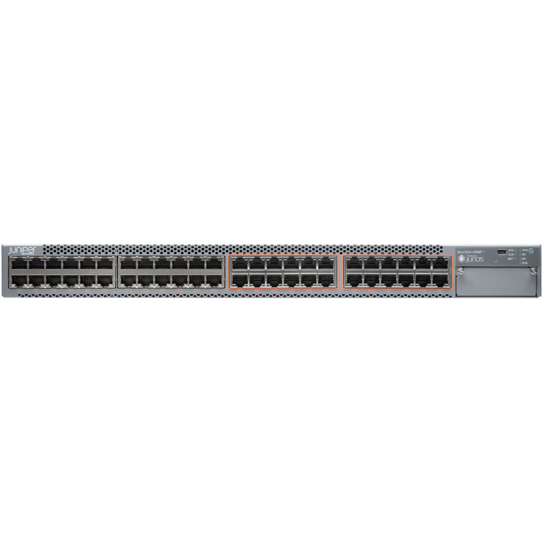 Juniper EX4300-48MP Layer 3 Switch - 48 Ports - Manageable - 3 Layer Supported - Modular - Twisted Pair, Optical Fiber - 1U -