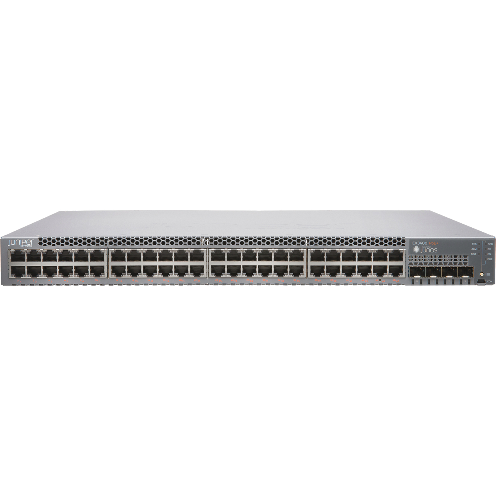 Juniper EX3400-48P Ethernet Switch - 48 Ports - Manageable - 3 Layer Supported - Modular - Twisted Pair, Optical Fiber - 1U -