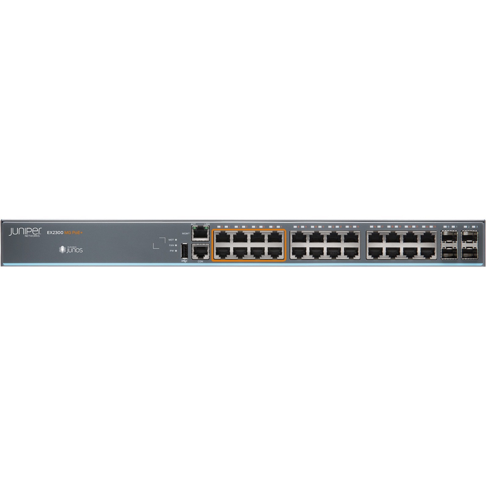 Juniper EX2300 Ethernet Switch - 24 Ports - Manageable - 3 Layer Supported - Modular - Twisted Pair, Optical Fiber - 1U - Rack-mountable, Wall Mountable, Desktop - Lifetime Limited Warranty