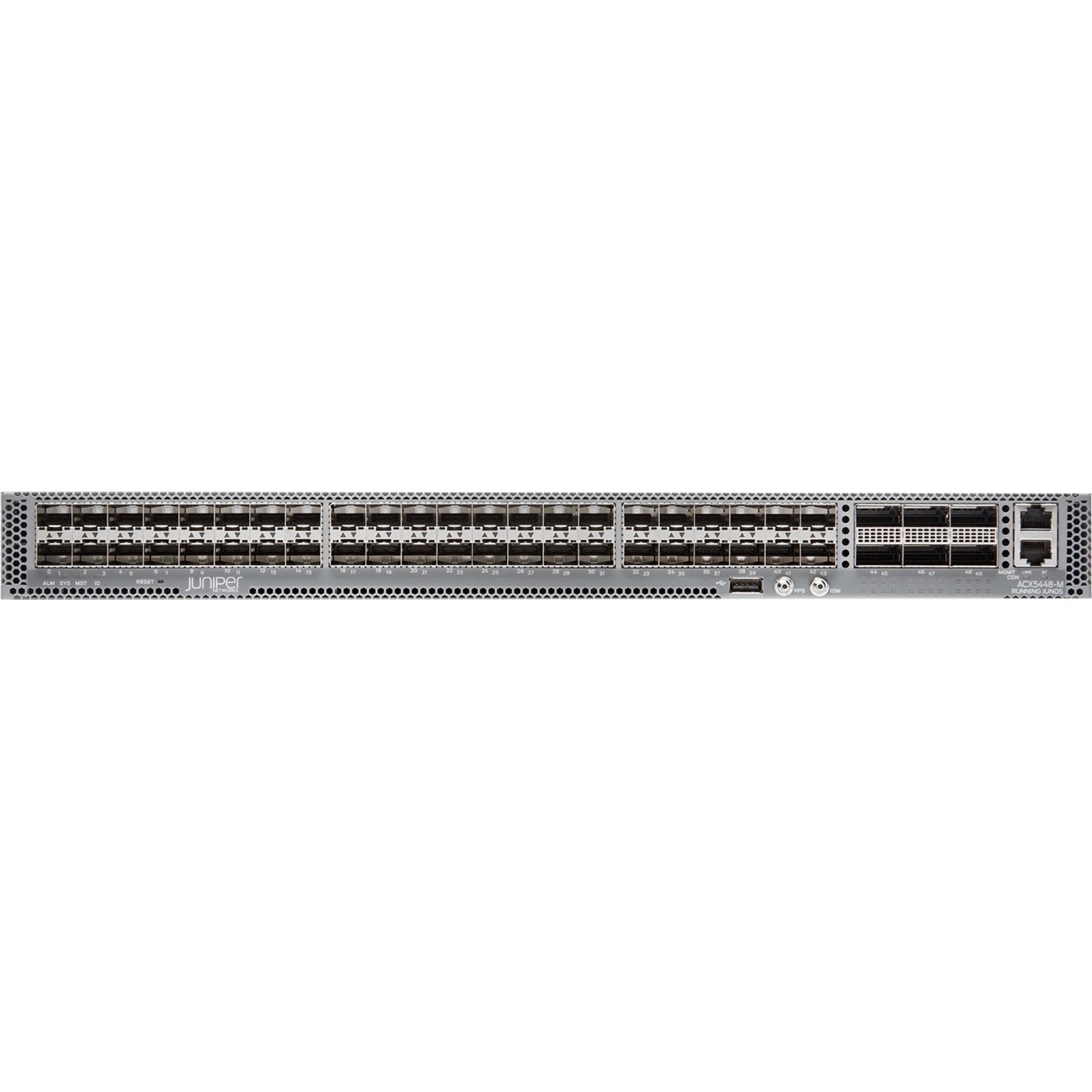 Juniper ACX5400 Universal Access Router - 50 - 100 Gigabit Ethernet - 1U - Rack-mountable - 1 Year - front view