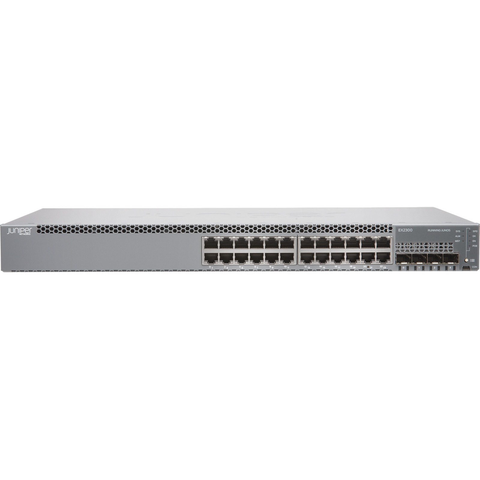 Juniper EX2300 Ethernet Switch - 24 Ports - Manageable - 3 Layer Supported - Modular - Twisted Pair, Optical Fiber - 1U - Rack-mountable, Wall Mountable, Desktop - Lifetime Limited Warranty