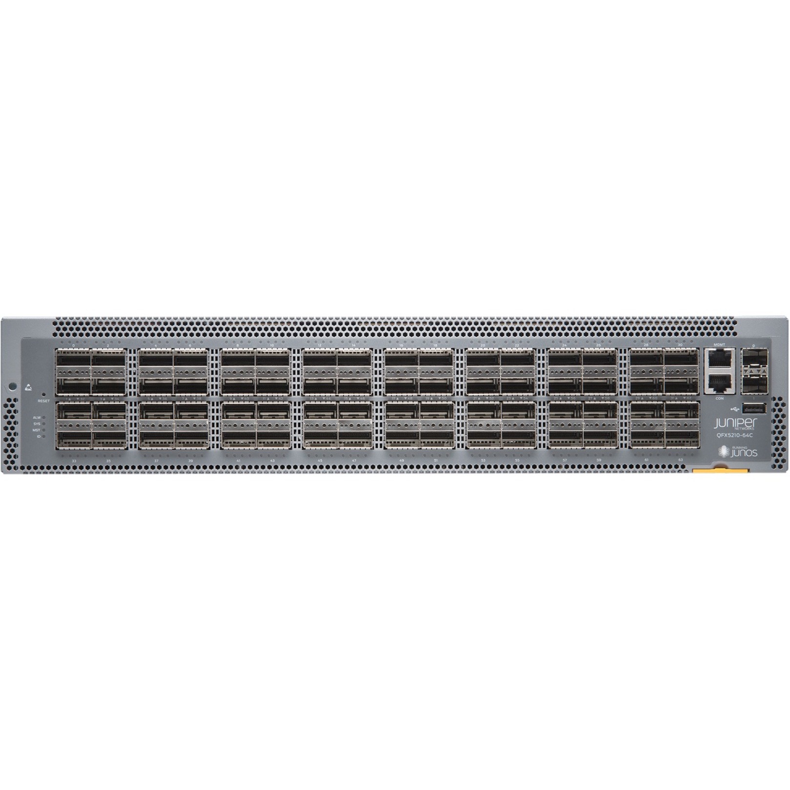 Juniper QFX5210 Ethernet Switch - Manageable - 3 Layer Supported - Modular - 310 W Power Consumption - Optical Fiber - 2U - Rack-mountable - 1 Year Limited Warranty