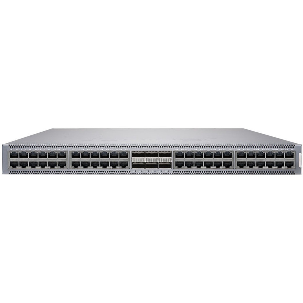 Juniper QFX5120-48T Ethernet Switch - 48 Ports - Manageable - 3 Layer Supported - Modular - 450 W Power Consumption - Twisted Pair, Optical Fiber - 1U - Rack-mountable - 1 Year Limited Warranty