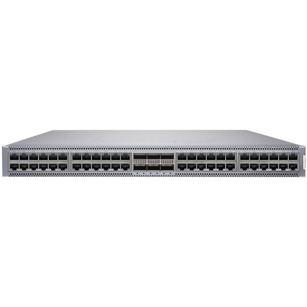 Juniper QFX5120-48T Ethernet Switch - 48 Ports - Manageable - 3 Layer Supported - Modular - 450 W Power Consumption - Twisted Pair, Optical Fiber - 1U - Rack-mountable - 1 Year Limited Warranty