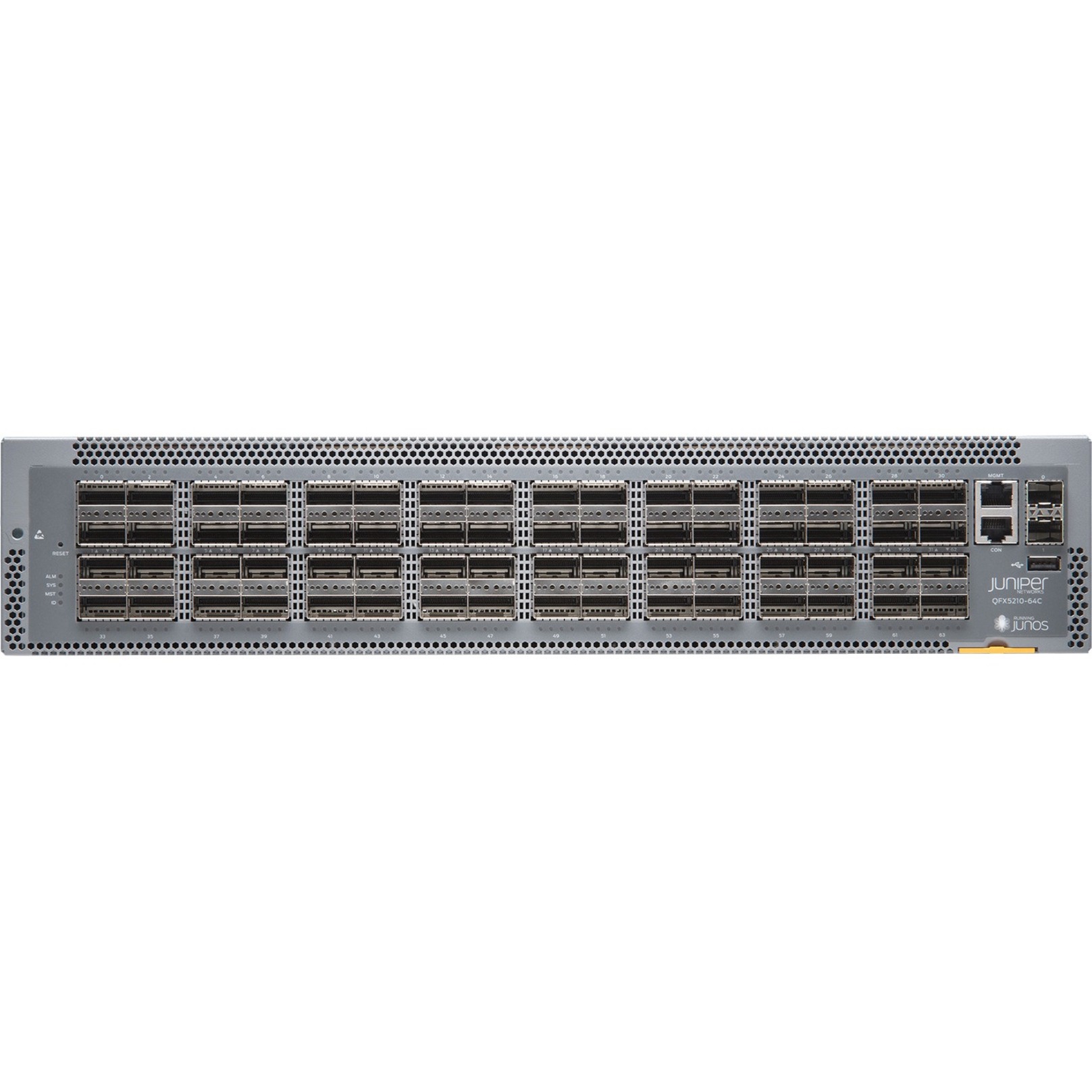 Juniper QFX5210-64C Ethernet Switch - Manageable - 3 Layer Supported - Modular - 960 W Power Consumption - Optical Fiber - 2U