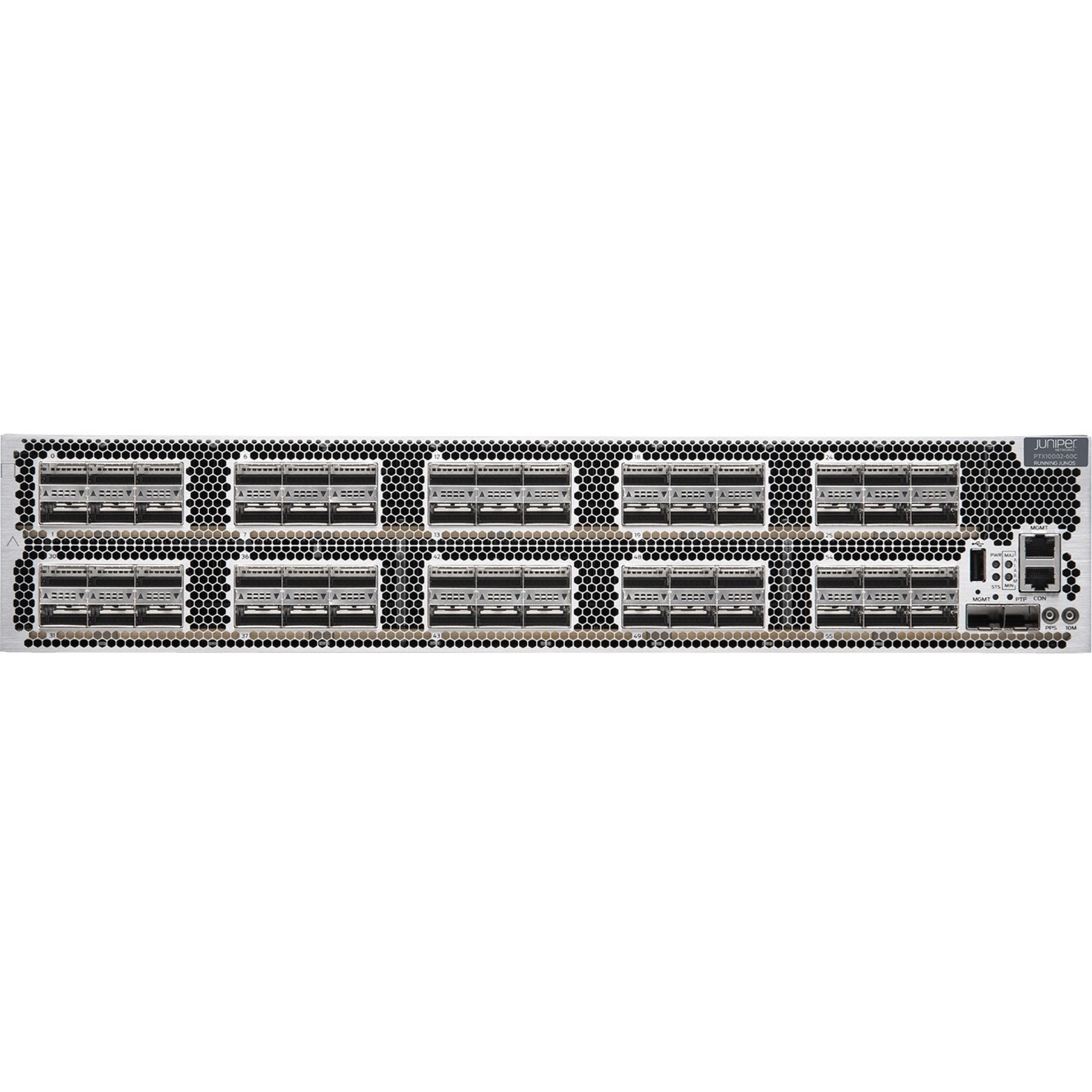 Juniper PTX10002 Packet Transport Router - Management Port - 100 Gigabit Ethernet - 2U - Rack-mountable - 1 Year - front view