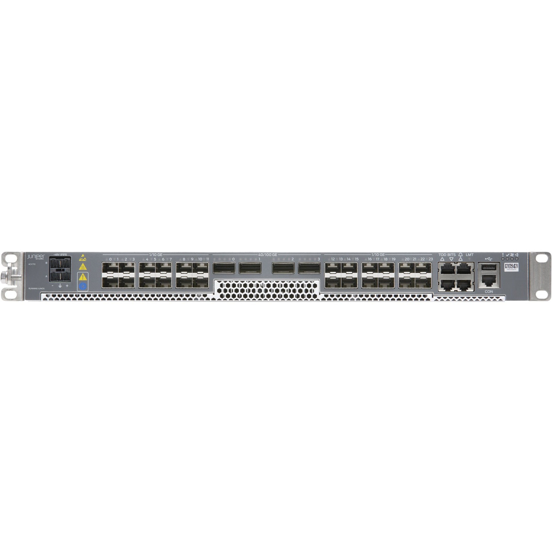Juniper ACX710 Universal Metro Router - 28 Ports - Management Port - 28 - 100 Gigabit Ethernet - 1U - Rack-mountable - 1 Year