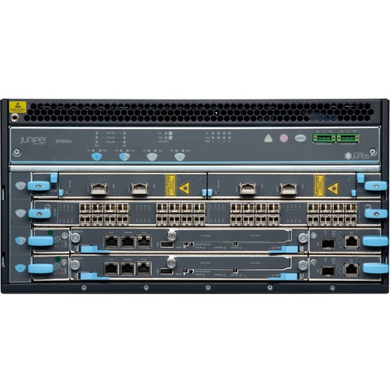 Juniper EX9200 Ethernet Switch - Manageable - 3 Layer Supported - 410 W Power Consumption - 5U - Rack-mountable - 1 Year Limited Warranty - TAA Compliant