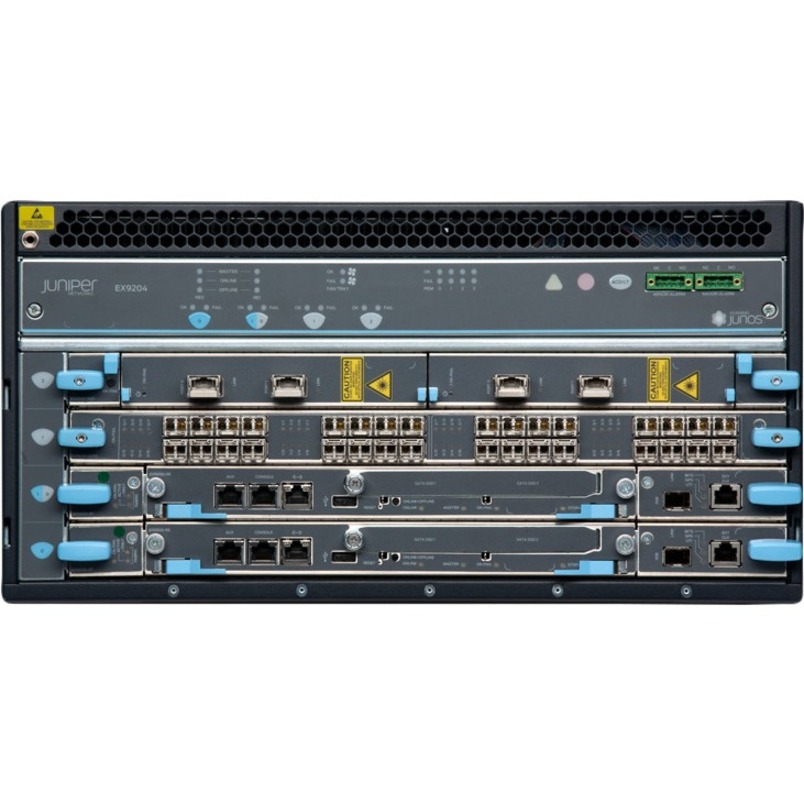 Juniper EX9200 Ethernet Switch - Manageable - 3 Layer Supported - 410 W Power Consumption - 5U - Rack-mountable - 1 Year Limited Warranty - TAA Compliant