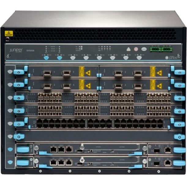 Juniper EX9200 Ethernet Switch - Manageable - 3 Layer Supported - 560 W Power Consumption - 8U - Rack-mountable - 1 Year Limited Warranty - TAA Compliant