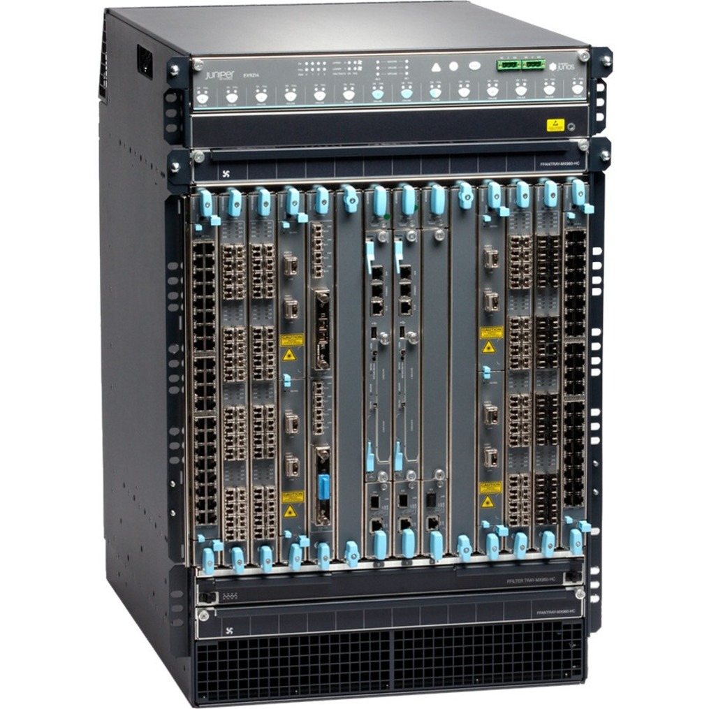 Juniper EX9200 Ethernet Switch - Manageable - 3 Layer Supported - 1290 W Power Consumption - 16U - Rack-mountable - 1 Year Limited Warranty - TAA Compliant