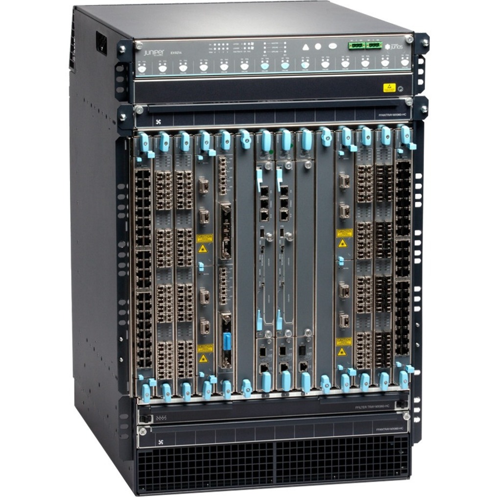 Juniper EX9200 Ethernet Switch - Manageable - 3 Layer Supported - 1290 W Power Consumption - 16U - Rack-mountable - 1 Year Limited Warranty - TAA Compliant