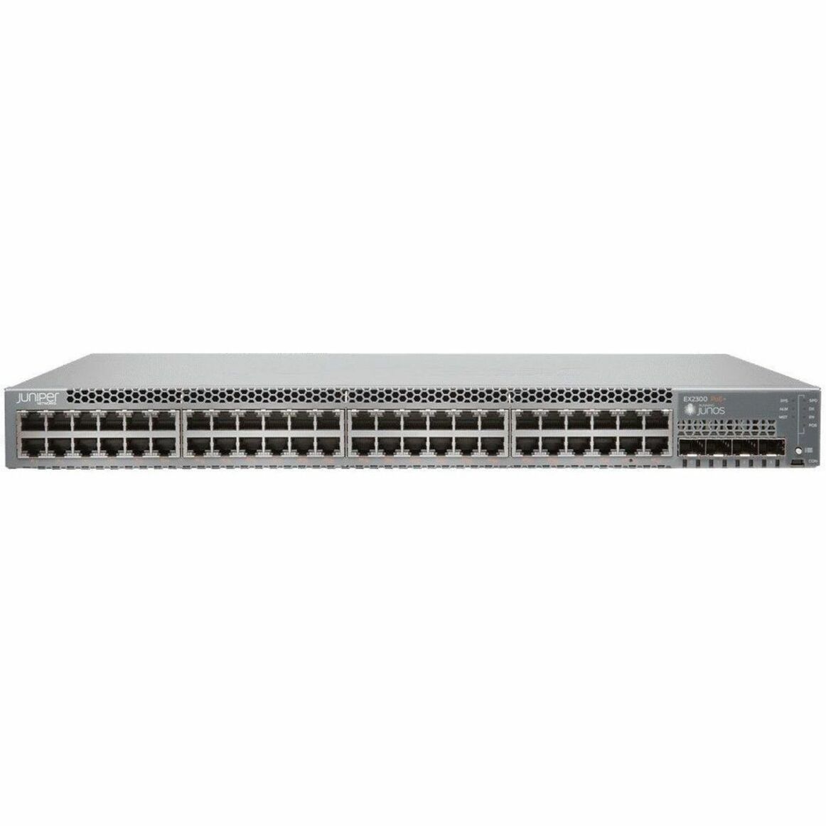 Juniper EX2300 Ethernet Switch - 48 Ports - Manageable - 10 Gigabit Ethernet, Gigabit Ethernet - 10/100/1000Base-TX, 10GBase-X - 4 Layer Supported - Modular - Optical Fiber, Twisted Pair - 1U - Rack-mountable, Wall Mountable, Desktop