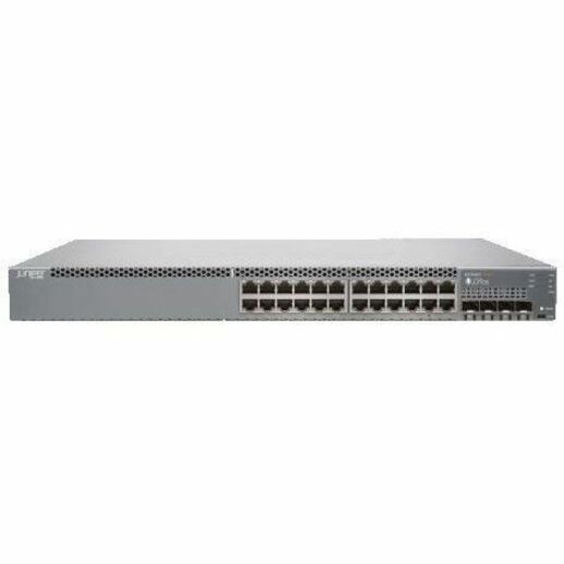 Juniper EX3400-24P Layer 3 Switch - 24 Ports - Manageable - Gigabit Ethernet, 10 Gigabit Ethernet, 40 Gigabit Ethernet - 40GBase-X, 10/100/1000Base-T, 10GBase-X - 3 Layer Supported - Modular - 110 W Power Consumption - 370 W PoE Budget - Optical Fiber, Twisted Pair - 1U - Rack-mountable, Wall Mountable - Lifetime Limited Warranty