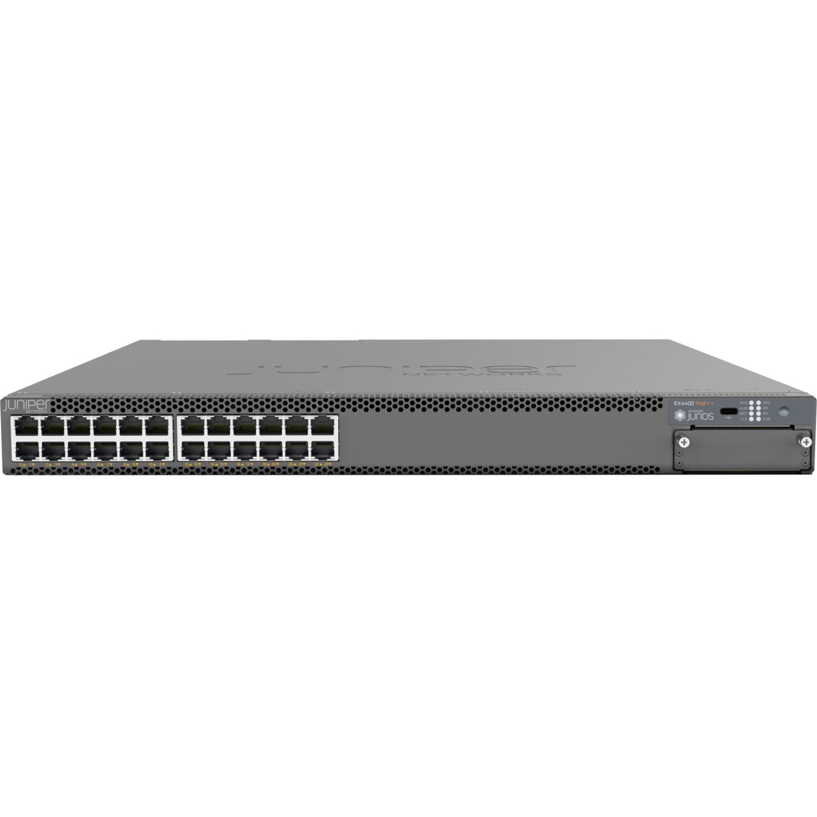 Juniper EX4400-24T Ethernet Switch - 24 Ports - Manageable - 3 Layer Supported - Modular - Twisted Pair, Optical Fiber - 1U -