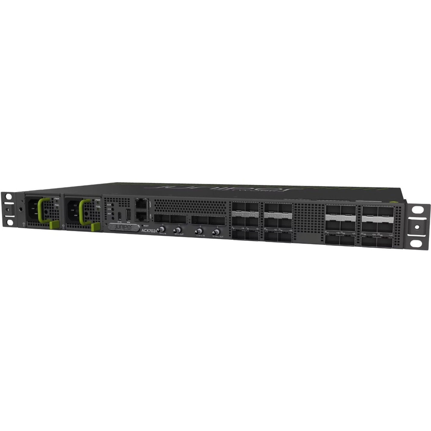 Juniper ACX7024 Router - 28 - 100 Gigabit Ethernet - IEEE 802.1Q, IEEE 802.3ad, IEEE 802.1ad - 1U - Rack-mountable