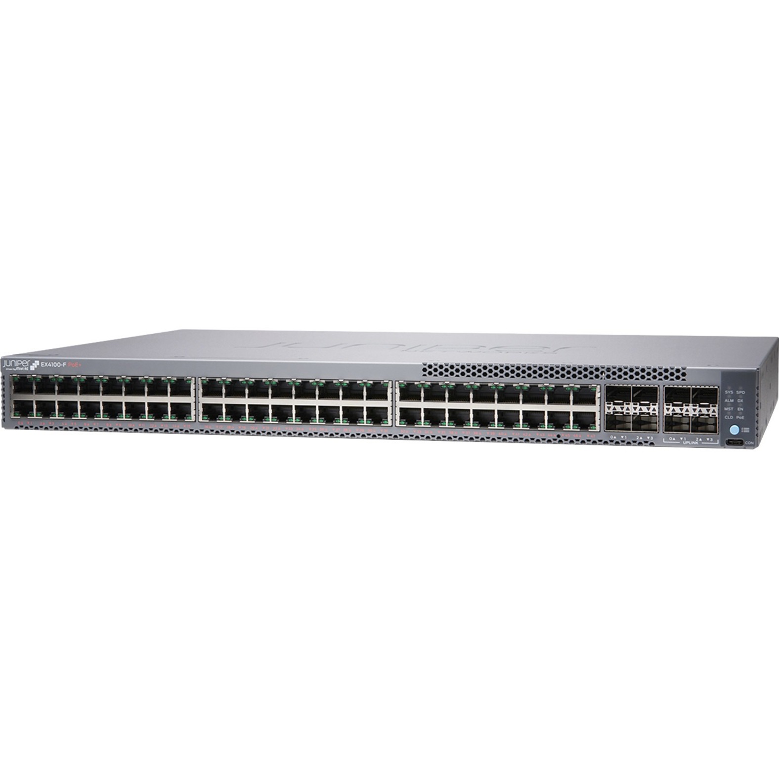 Juniper EX4100-F-48P Ethernet Switch - 48 Ports - Manageable - Gigabit Ethernet, 10 Gigabit Ethernet - 10/100/1000Base-T, 10G