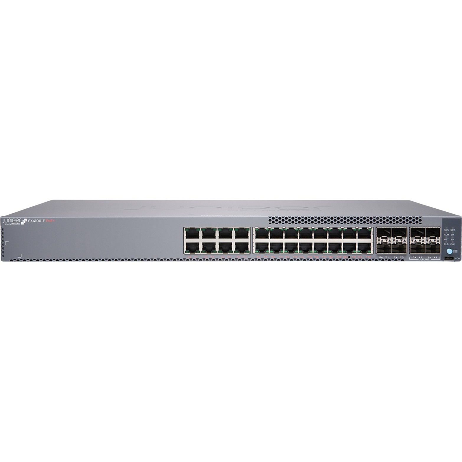 Juniper EX4100-F-24P Ethernet Switch - 24 Ports - Manageable - Gigabit Ethernet, 10 Gigabit Ethernet - 10/100/1000Base-T, 10G