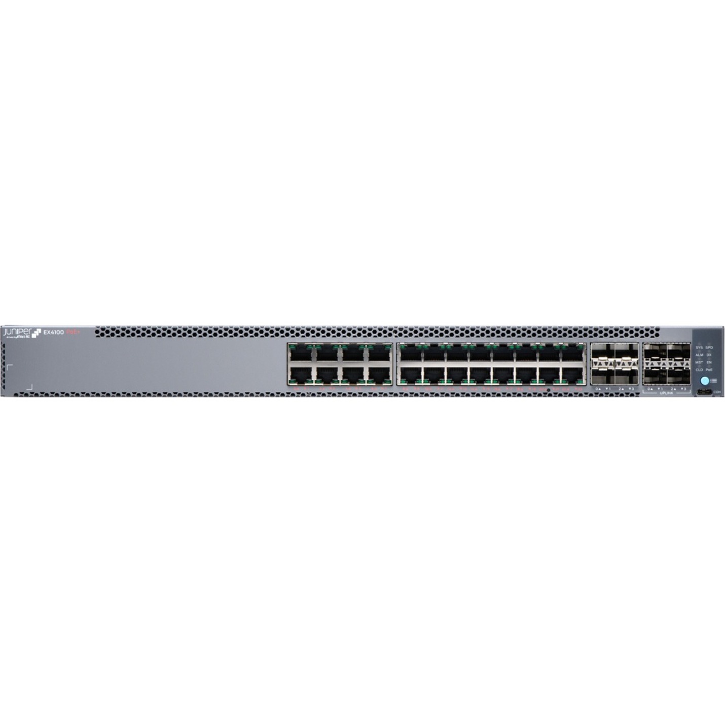 Juniper EX4100-24P Ethernet Switch - 24 Ports - Manageable - 10 Gigabit Ethernet, Gigabit Ethernet, 25 Gigabit Ethernet - 10/