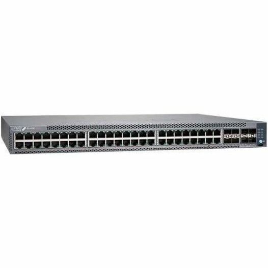 Juniper EX4100-48P Layer 3 Switch - 48 Ports - Manageable - Gigabit Ethernet, 10 Gigabit Ethernet, 25 Gigabit Ethernet - 10/100/1000Base-T, 1000Base-X, 10GBase-X, 25GBase-X - 3 Layer Supported - 920 W Power Consumption - 1440 W PoE Budget - Twisted Pair - PoE Ports - 1U - Rack-mountable - Lifetime Limited Warranty - TAA Compliant