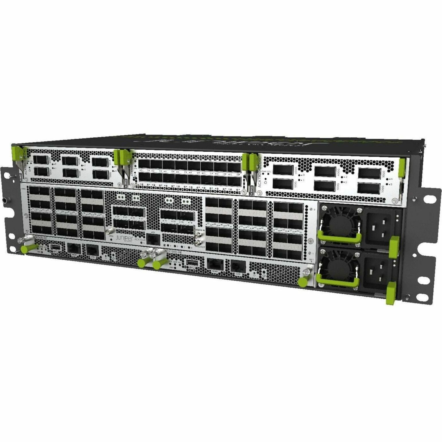 Juniper ACX7348 Router Chassis - 56 SFP28 Slots, QSFP28 Slots - 64 GB - 100 Gigabit Ethernet - 3U - Rack-mountable, Rail Mountable