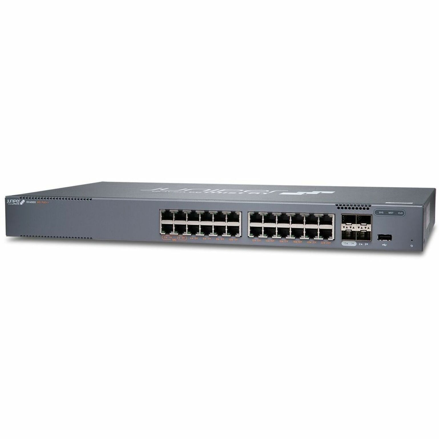 Juniper EX4000-24MP Ethernet Switch - 24 Ports - Manageable - Gigabit Ethernet, 2.5 Gigabit Ethernet, 10 Gigabit Ethernet - 1