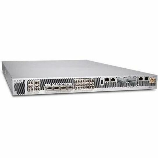 Juniper SRX4600 High Availability Firewall - Intrusion Prevention - Gigabit Ethernet, 10 Gigabit Ethernet, 40 Gigabit Ethernet, 100 Gigabit Ethernet - 400 Gbit/s Firewall Throughput - 3DES-CBC, AEC-CBC, AES-GCM, DES-CBC, SSL, MD5, SHA-1, SHA-128, SHA-384, SHA-256 - 7500 VPN - 28 Total Expansion Slots - 3 Year - 1U - Rack-mountable - TAA Compliant