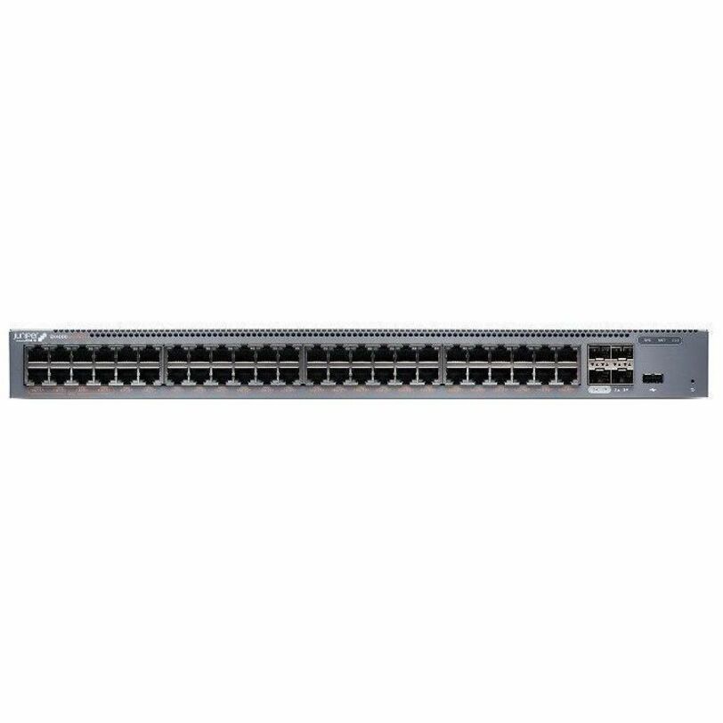 Juniper EX4000-48MP Ethernet Switch - 48 Ports - Manageable - Gigabit Ethernet, 2.5 Gigabit Ethernet, 10 Gigabit Ethernet - 1000Base-T, 2.5GBase-T, 10GBase-X - 3 Layer Supported - 92 W Power Consumption - 960 W PoE Budget - Twisted Pair, Optical Fiber - Rack-mountable - Lifetime Limited Warranty